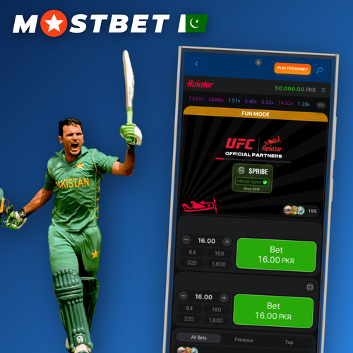 Mostbet Aviator crash game plane rising along a multiplier curve in Pakistan