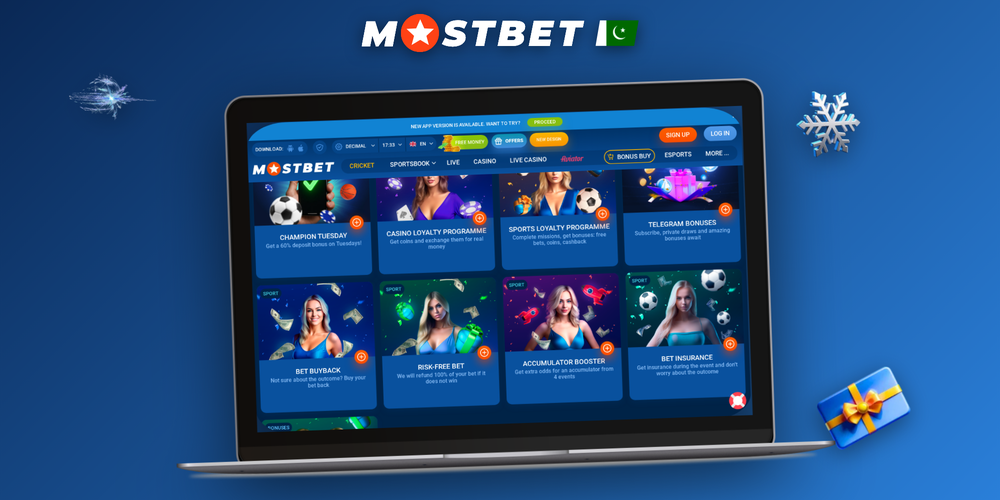 Mostbet bonus offers displayed across laptop and mobile screens for Pakistani players