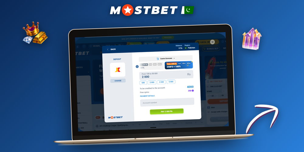 Mostbet withdrawal options shown on cashier dashboard with JazzCash, Easypaisa, Visa and USDT tiles